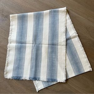 Blue & White Stripe Table Runner - Summer /Coastal / Beach Decor
